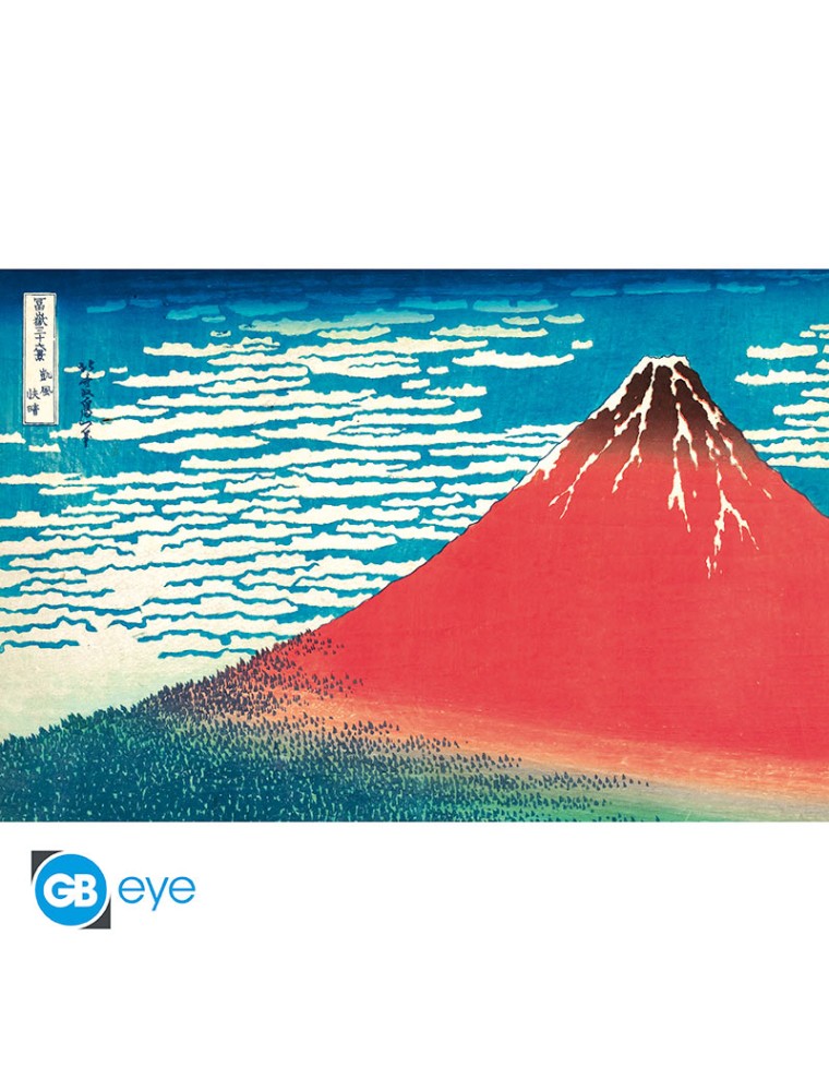 Hokusai - Poster Maxi 91.5x61 - Red Fuji