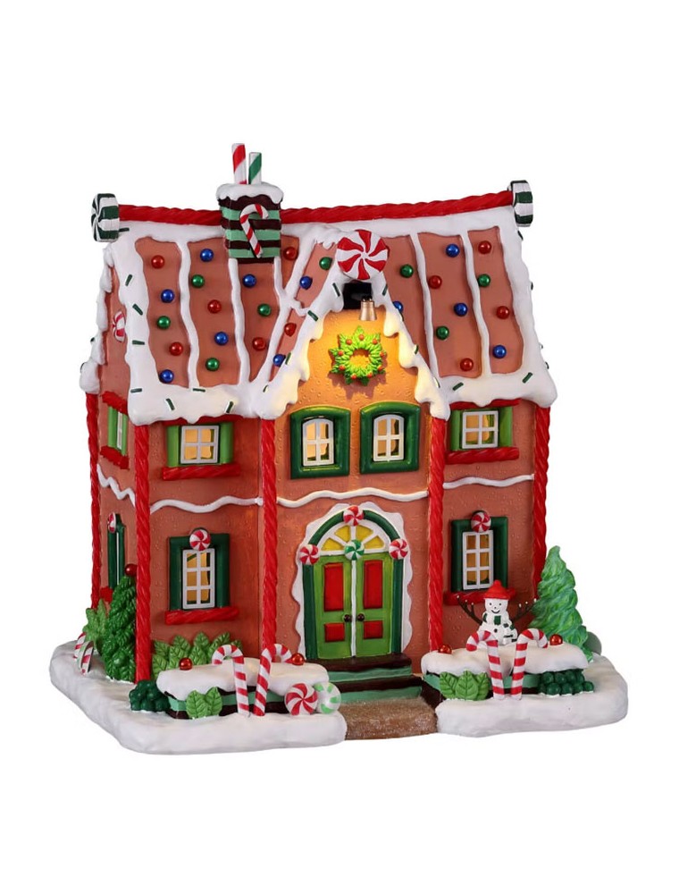 15826 LEMAX PEPPERMINT HOUSE (4.5V) NATALE - VILLAGGI DI