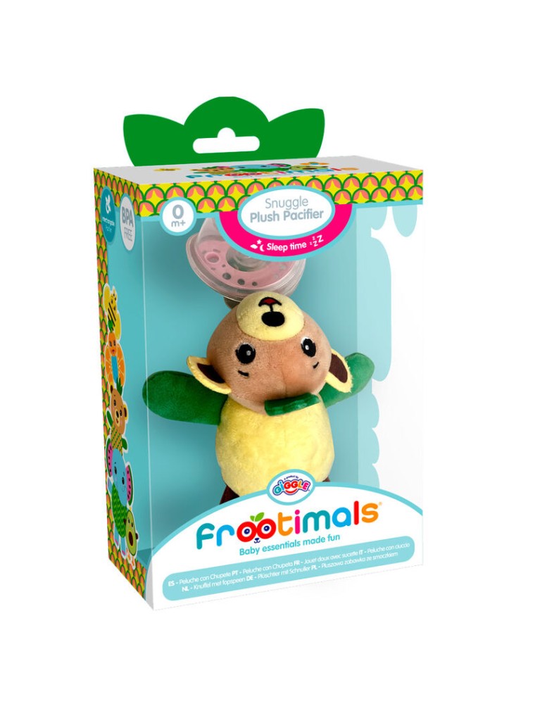 Frootimals Bubba Tropibear Snuggle Peluche Pacifier Frootimals