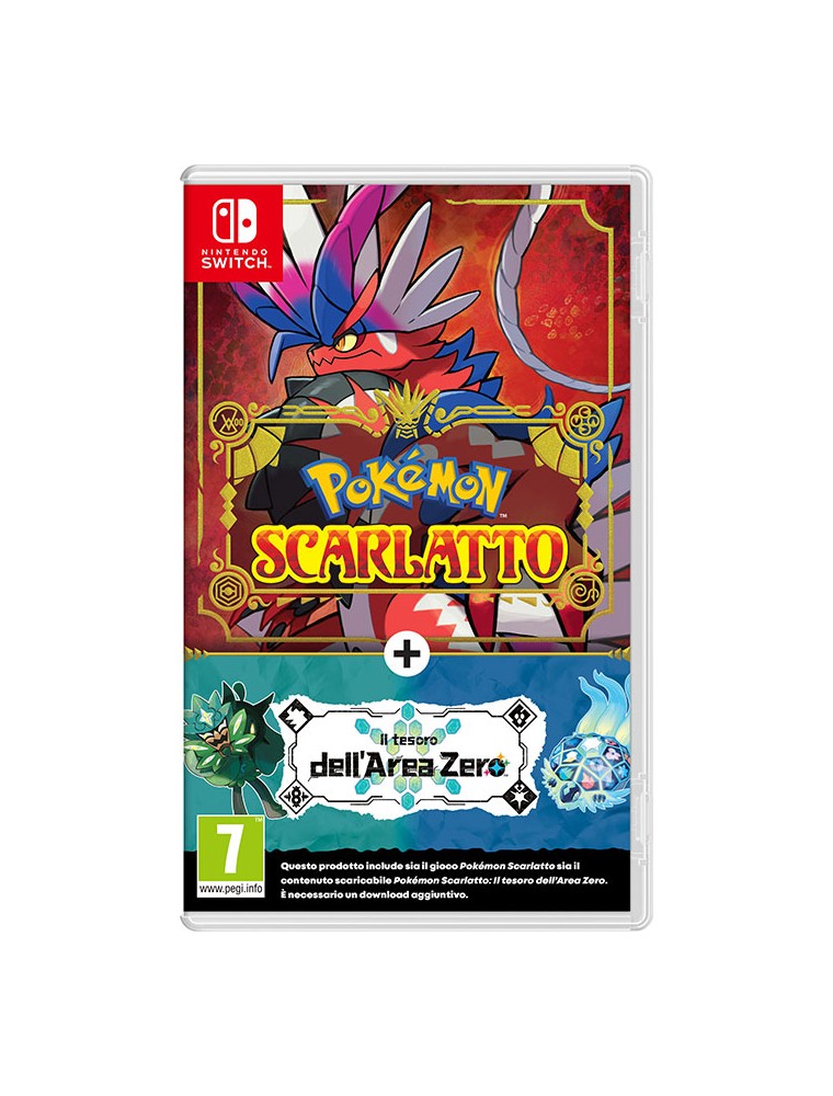 POKEMON SCARLATTO + PACK ESPANSIONE IL TESORO DELL'AREA ZERO AVVENTURA - NINTENDO SWITCH