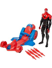 Marvel Titan Hero Series Spiderman Figura + Vehicle Hasbro