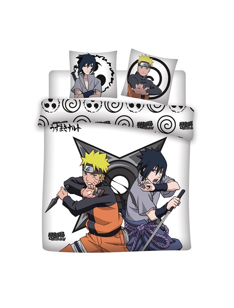 COPRIPIUMINO MATRIMONIALE NARUTO & SASUKE ANIME - ACCESSORI