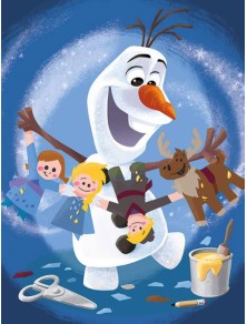 Olaf´s Frozen Adventure Framed Tela Print Characters 60 X 80 Cm Pyramid International