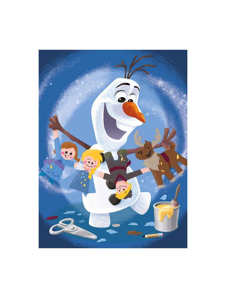 Olaf´s Frozen Adventure Framed Tela Print Characters 60 X 80 Cm Pyramid International