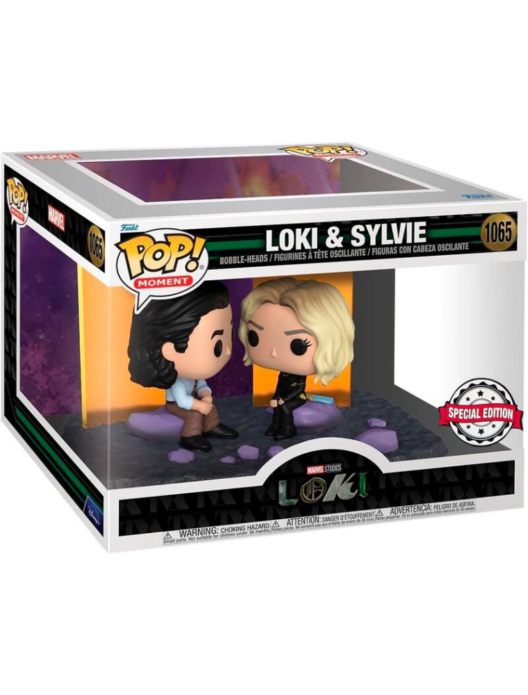 Pop Figura Moment Marvel Loki - Loki E Sylvie Esclusiva Funko