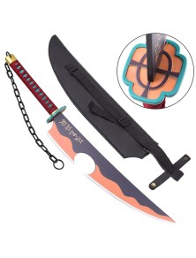 SPADA NON AFFILATA DEMON SLAYER TENGEN UZUI BAMBOO ANIME DEMON SLAYER - RIPRODUZIONI/REPLICHE