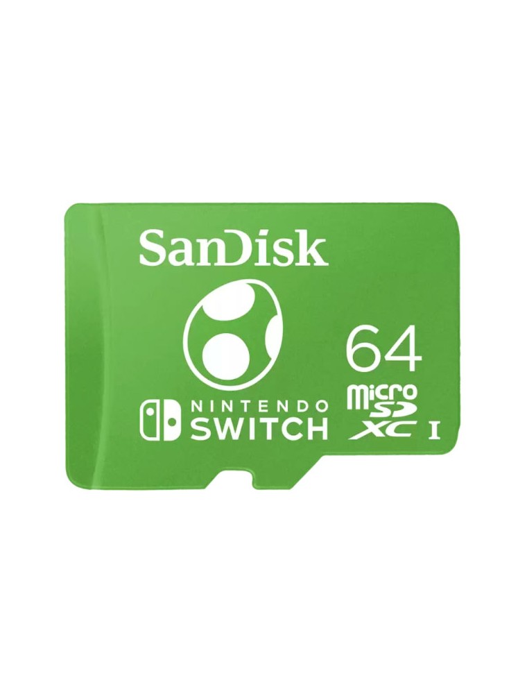 SANDISK MICRO SD XC I 64GB NINTENDO SWITCH YOSHI HDD/SSD/MICROSD - MEMORIE