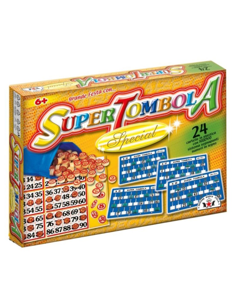 SUPER TOMBOLA SPECIAL 24 CARTELLE GIOCHI DA TAVOLO - GIOCHI DA TAVOLO/SOCIETA'