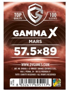 Gamma X Bustine Protettive Mars 57,5 x 89 mm Dv Giochi