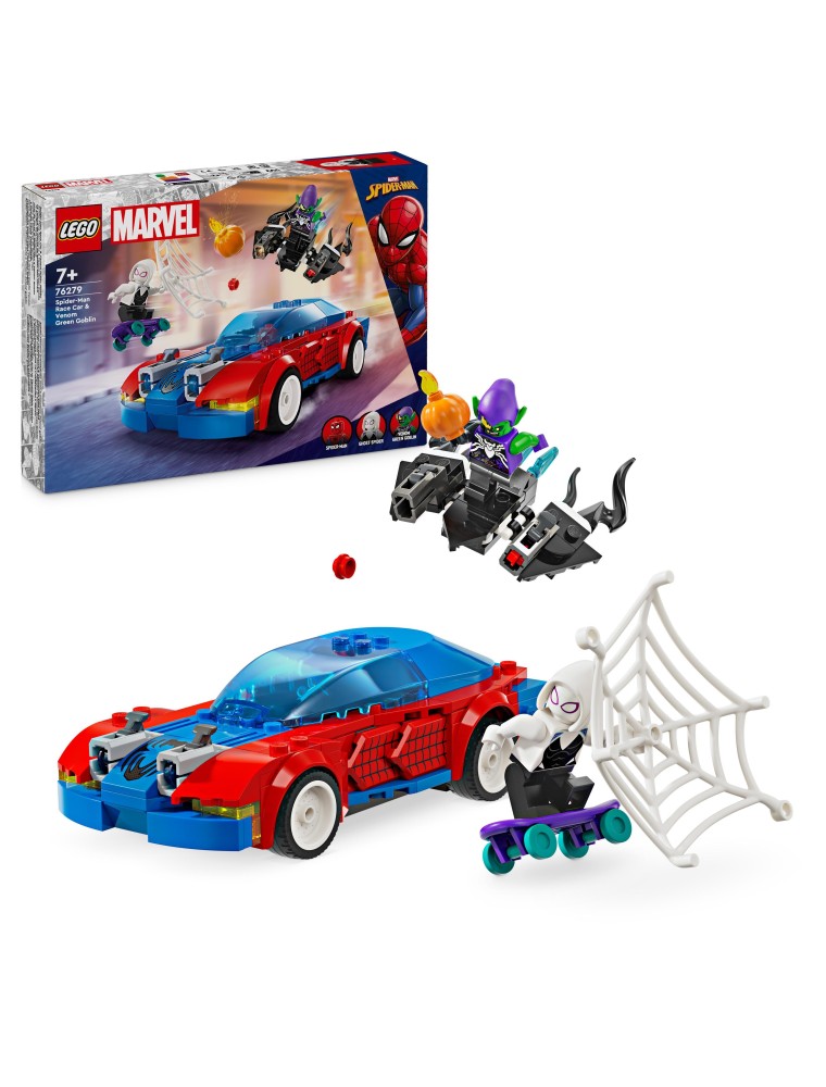 LEGO MARVEL SUPERHEROES 76279 - AUTO DA CORSA DI SPIDR-MAN E VENOM GOBLIN