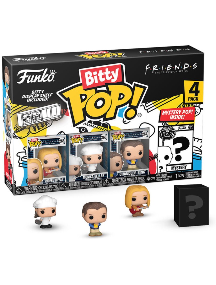 Blister 4 figures Bitty POP Friends Phoebe Funko