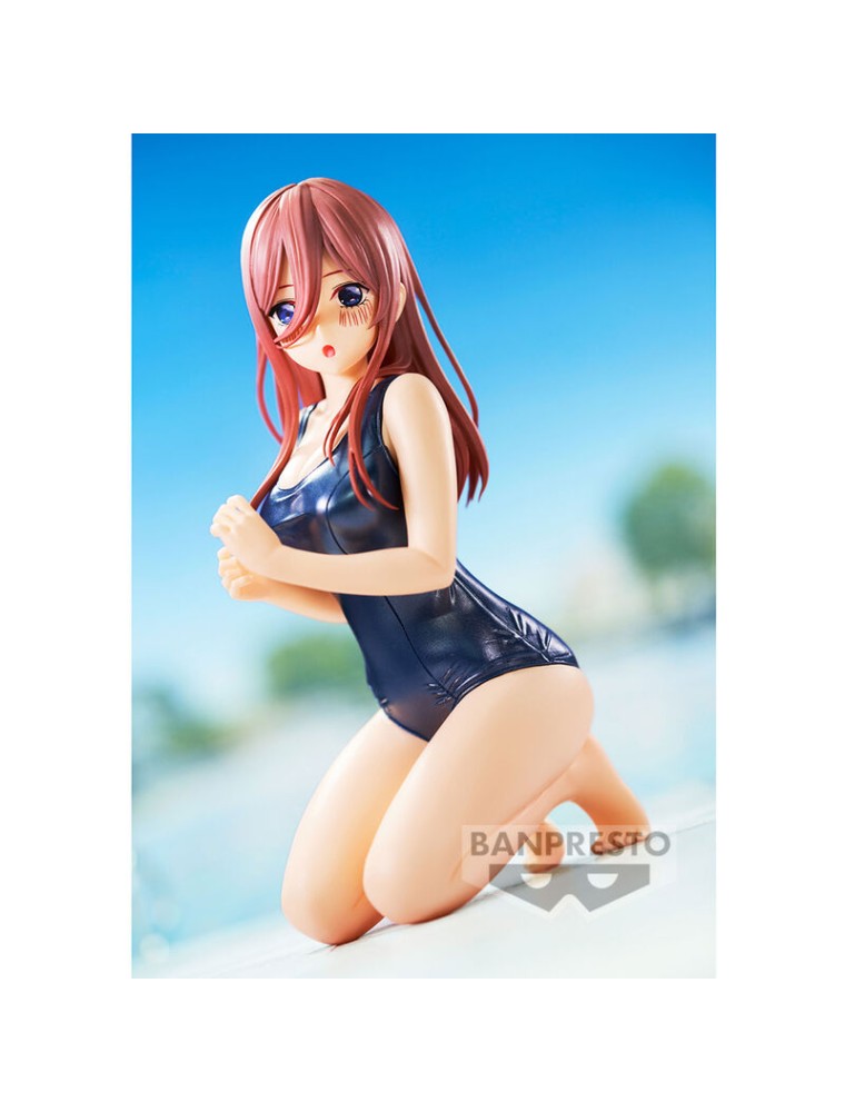 The Quintessential Quintuplets Movie Celestial Vivi School Style Miku Nakano Figura 12cm Banpresto