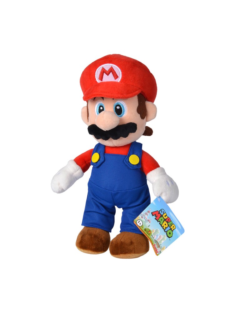 Super Mario Bros Mario Peluche 30cm Nintendo