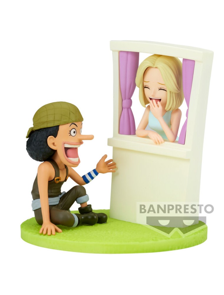 One Piece Usopp & Kaya Log Stories Figura 7cm Banpresto