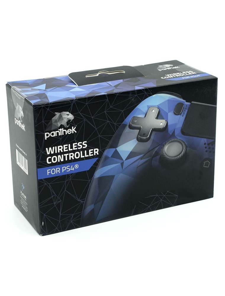 PANTHEK PS4 CONTROLLER WIRELESS BLU E NERO - JOYPAD