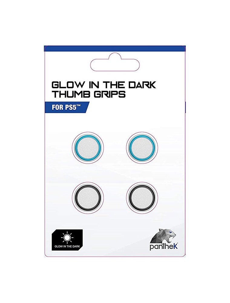 PANTHEK PS5 GOMMINI PER CONTROLLER GLOW IN THE DARK - CUSTODIE/PROTEZIONE