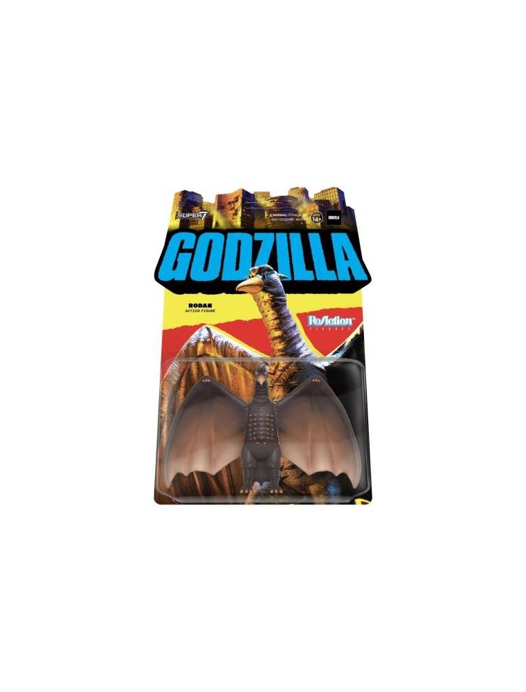 Toho Reaction W1 Rodan Figura Action Figura Super 7