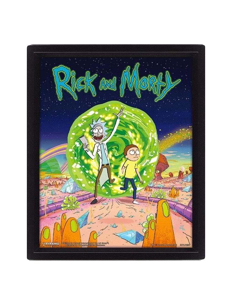 Rick E Morty Portal Poster 3d Lent. Poster Pyramid International