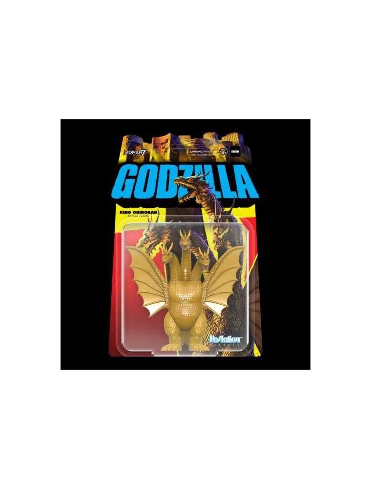 Toho Reaction W2 King Ghidorah Figura Action Figura Super 7