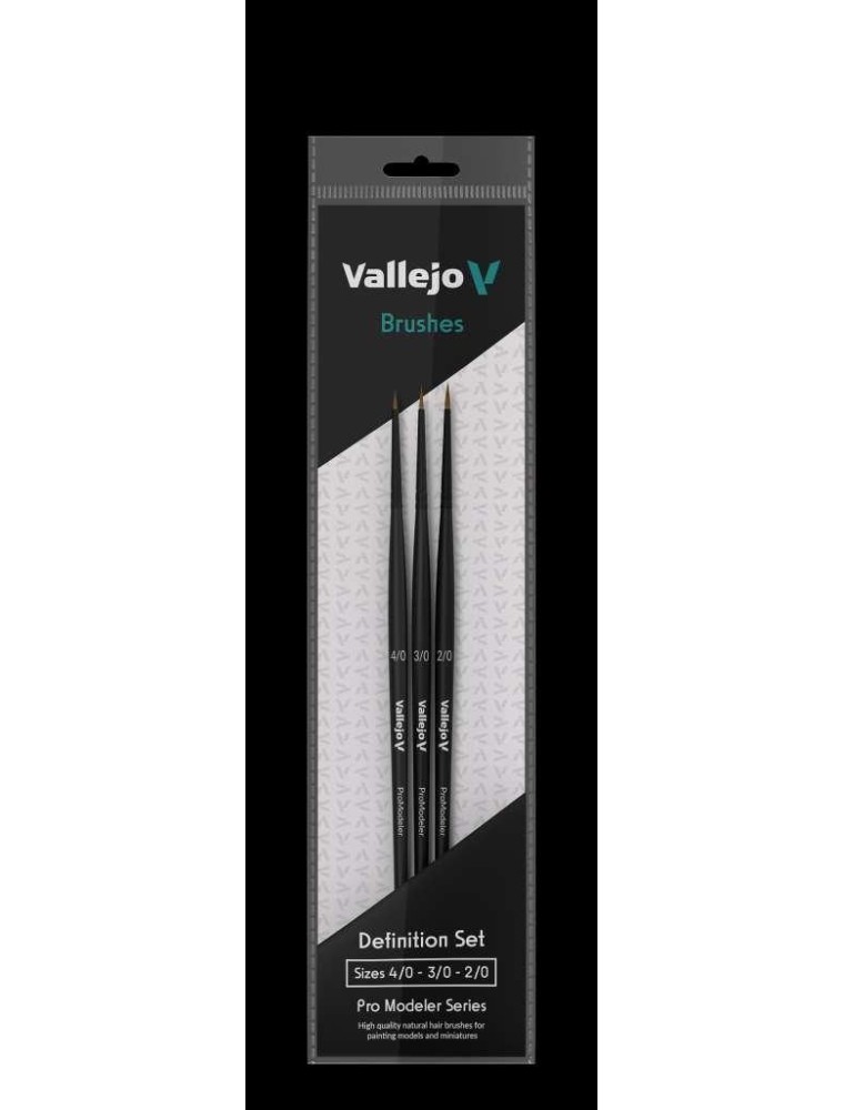 BRUSH PRO DEFINITION NATURAL SET B01990 Colori Vallejo