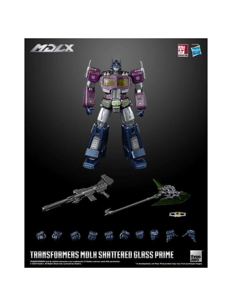 Transformers Mdlx Shtr Glass Optimus Ltd Action Figura Threea Toys/threezero