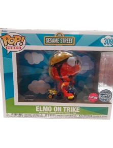 Pop Figura Rider Sesame Street Elmo On Trike Esclusiva Funko