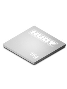 Hudy - Peso per telaio in tungsteno da 15gr 24,5x24,5mm (usare sotto RX)