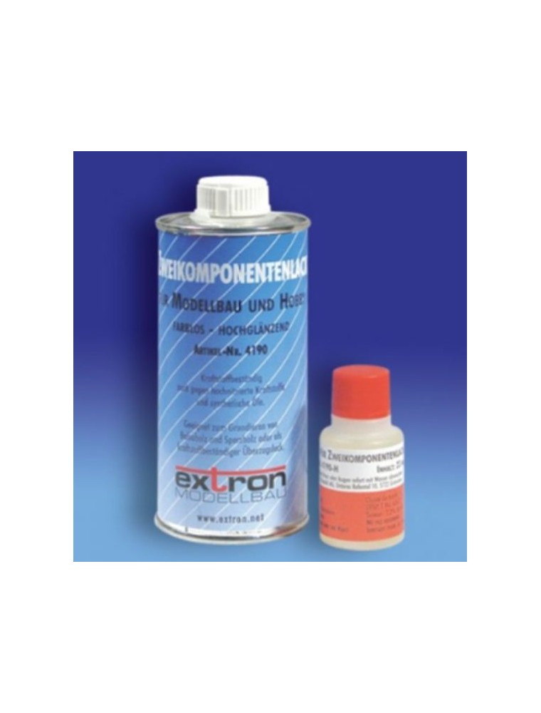 Extron - VERNICE BICOMPONENTE     250ml TRASPARENTE ANTIMISCELA