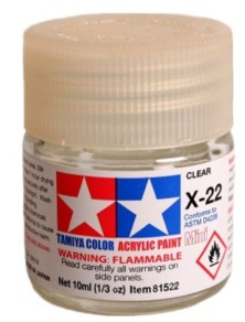 Tamiya - Colore acrilico X-22 Clear 1pz da 10ml trasparente lucido