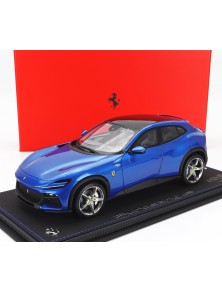 FERRARI - PUROSANGUE SUV 2022 - CON VETRINA - WITH SHOWCASE - BLU CORSA - BLUE MET