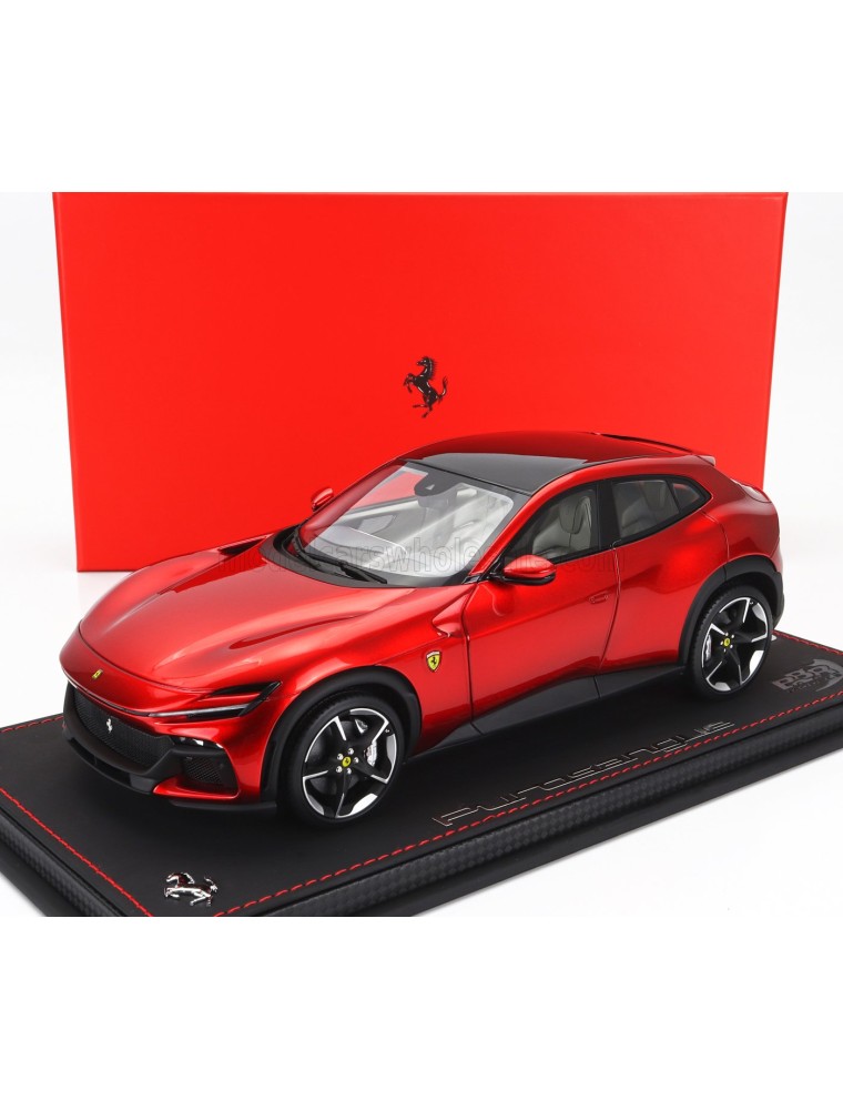 FERRARI - PUROSANGUE SUV 2022 - CON VETRINA - WITH SHOWCASE - ROSSO MAGMA - RED MET