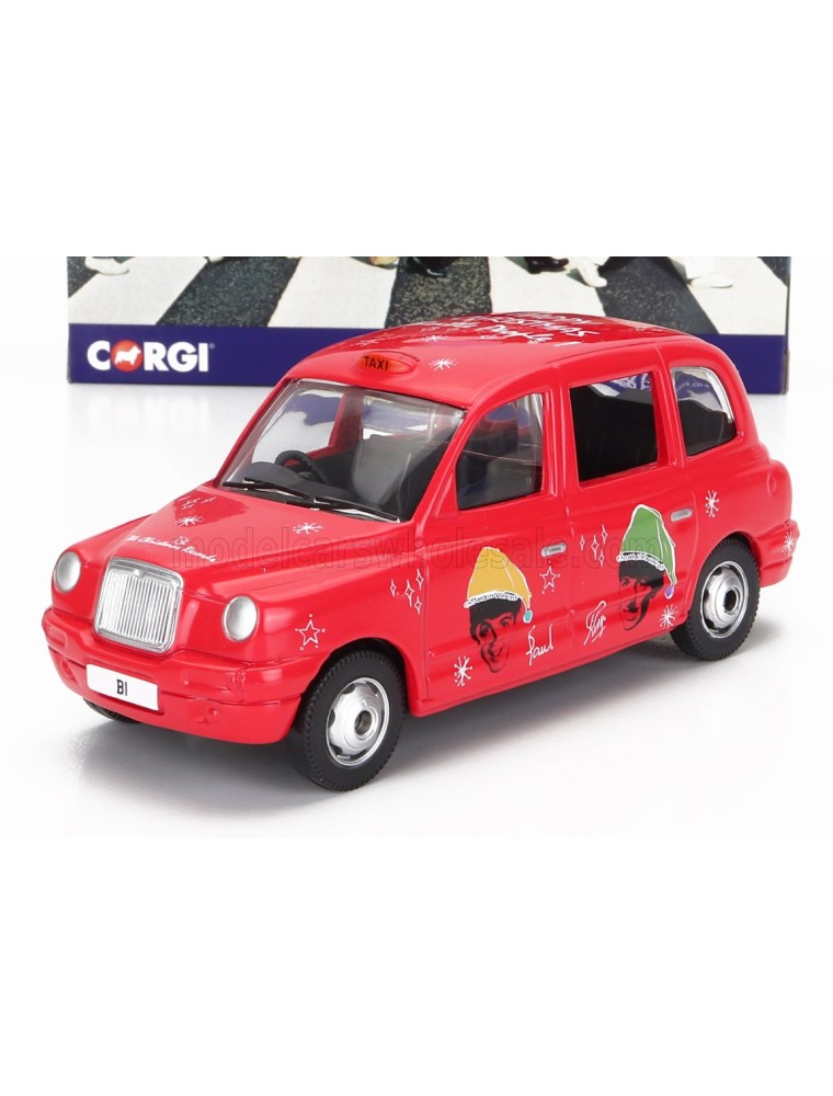 AUSTIN - LONDON TAXI LTI TX4 2007 - THE BEATLES - CHRISTMAS TAXI - DARK PINK