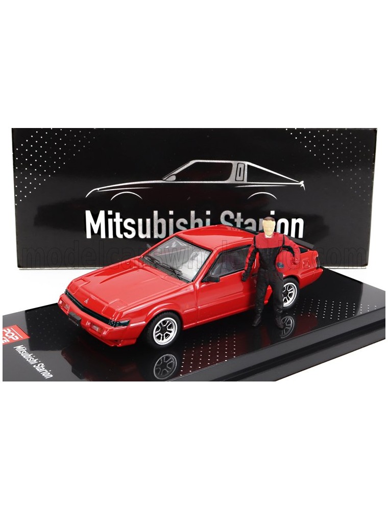 MITSUBISHI - STARION WITH DRIVER FIGURE 1988 - RED