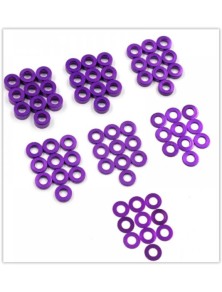 Yeah Racing - Spessori viola M3 60pz 3x6mm 0,25/0,5/1/1,5/2/2,5mm