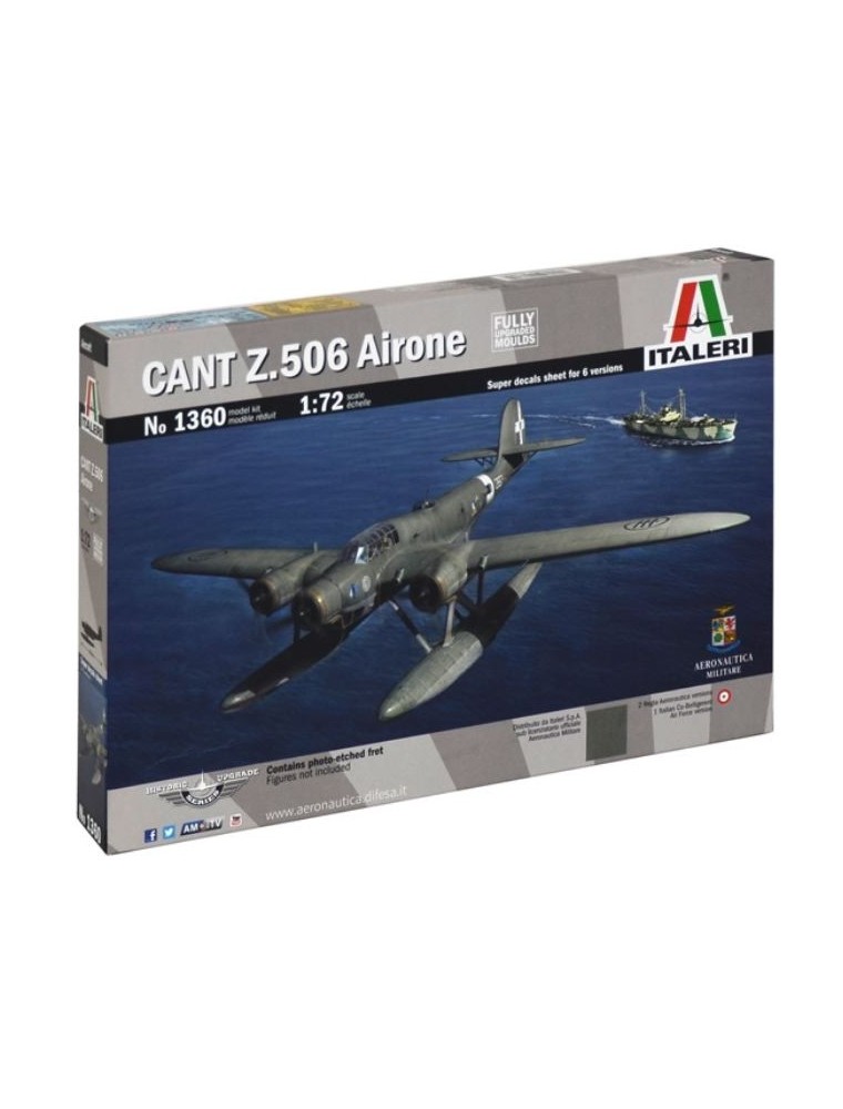 Italeri - CAT Z506 AIRONE           1/72 DECAL PER 6 VERSIONI