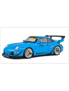 Solidò - Porsche 911 993 azzurra RWB Bodykit Coupe 2018 1/18 Solido