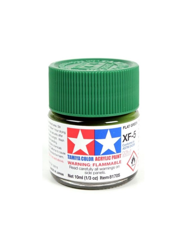 copy of Tamiya - Colore acrilico XF-5 Flat Green 1pz da 10ml  opaco