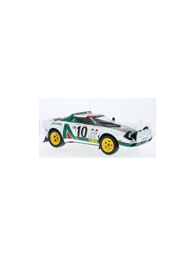 LANCIA - STRATOS HF TEAM ALITALIA (night version) N 10 WINNER RALLY MONTECARLO 1976 SANDRO MUNARI - SILVIO MAIGA - WHITE GREEN R