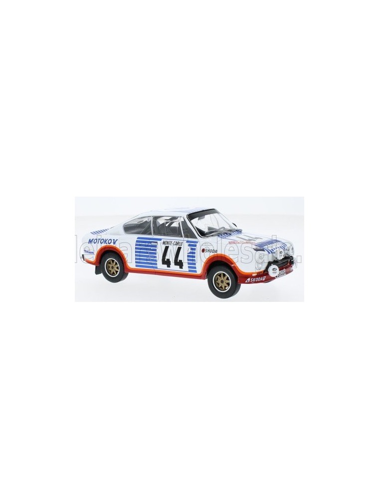 SKODA - 130RS TEAM SKODA (night version) N 44 15th RALLY MONTECARLO 1977 MIROSLAV ZAPADLO - JIRI MOTAL - WHITE BLUE RED