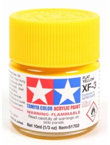 copy of Tamiya - Colore acrilico XF-3 Flat Yellow 1pz da 10ml  opaco