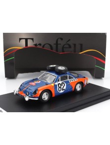 RENAULT - A110 ALPINE (night version) N 82 RALLY MONTECARLO 1973 UMBERTO DE BONIS - MARIA T.PELOSSA - BLUE ORANGE