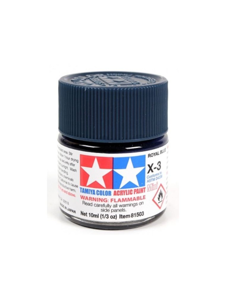 copy of Tamiya - Colore acrilico X-3 Royal Blue 1pz da 10ml  lucido