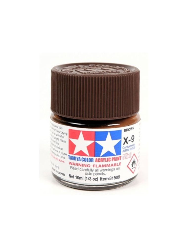 copy of Tamiya - Colore acrilico X-9 Brown 1pz da 10ml  lucido