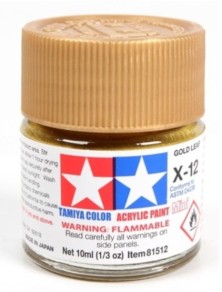 copy of Tamiya - Colore acrilico X-12 Gold Leaf 1pz da 10ml  lucido