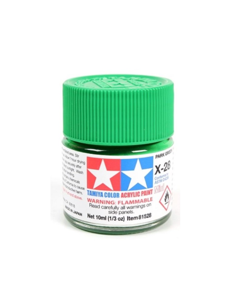 copy of Tamiya - Colore acrilico X-28 Park Green 1pz da 10ml  lucido