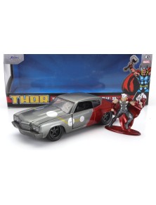 CHEVROLET - CHEVELLE SS 1970 WITH THOR FIGURE - GREY RED