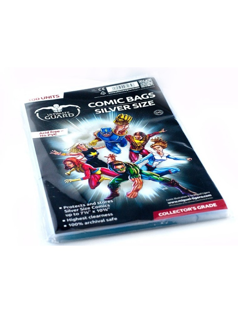 Ultimate Guard Comic Bags Silver Size (100) Ultimate Guard