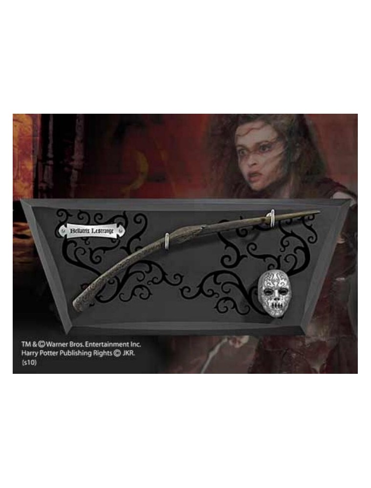 Harry Potter Bacchetta Magica Bellatrix Lestrange + Espositore Noble Collection