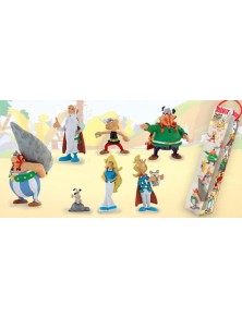 PLASTOY ASTERIX GALLIC VILLAGE TUBE 7 FIGURES FIGURA