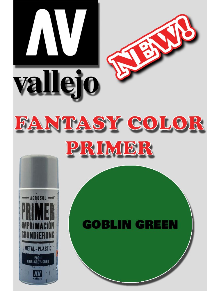 VALLEJO FANTASY COLOR PRIMER GOBLIN GREEN 28027 COLORI VALLEJO